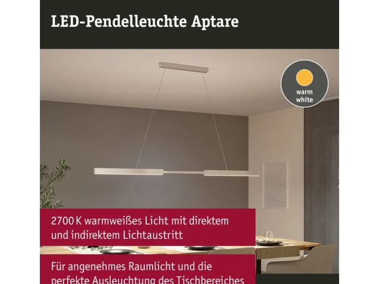 Paulmann Pendelleuchte LED Touchless Sensor Aptare Weiss