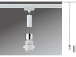 Paulmann Pendelleuchte Urail 2Easy Basic, 1 x E27, 20 W, Weiss/ Chrom