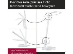 Paulmann Schreibtischleuchte Schreibtischleuchte Weiss matt