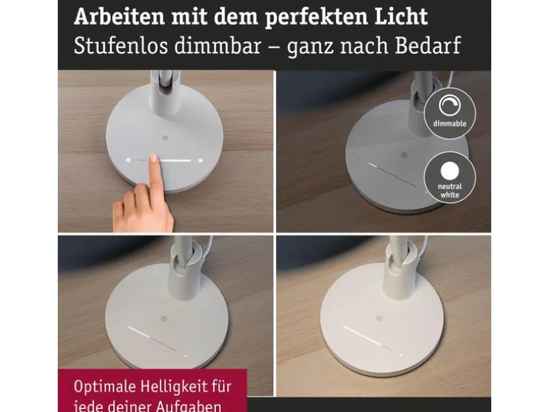 Paulmann Schreibtischleuchte Schreibtischleuchte Weiss matt