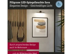 Paulmann Spiegelleuchte LED Sava 4.2W Schwarz