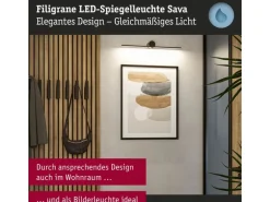Paulmann Spiegelleuchte LED Sava 5W Schwarz