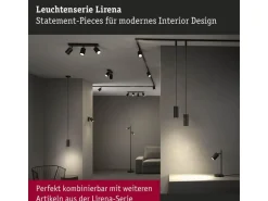 Paulmann Stehleuchte Lirena 1575 mm max. 2 x 7W Schwarz matt