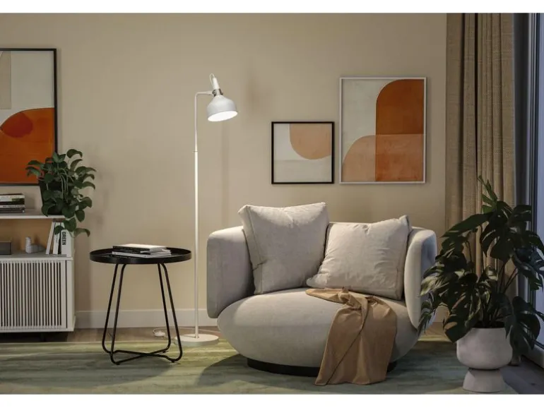 Paulmann Stehleuchte Neordic Juna E14, Weiss matt