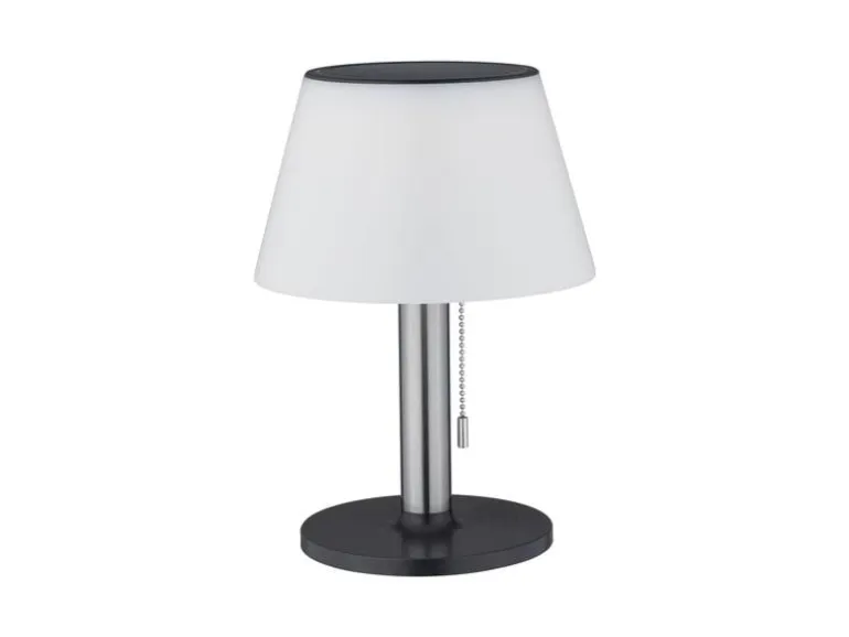 Paulmann Tischleuchte Solar Outdoor Lillesol, 3000K, Edelstahl