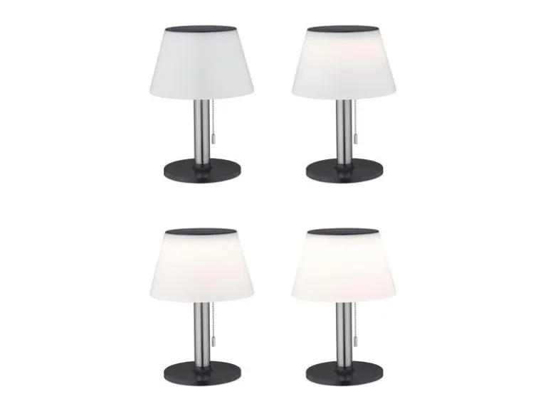 Paulmann Tischleuchte Solar Outdoor Lillesol, 3000K, Edelstahl