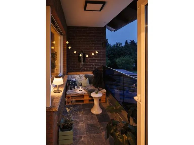 Paulmann Tischleuchte Solar Outdoor Lillesol, 3000K, Edelstahl
