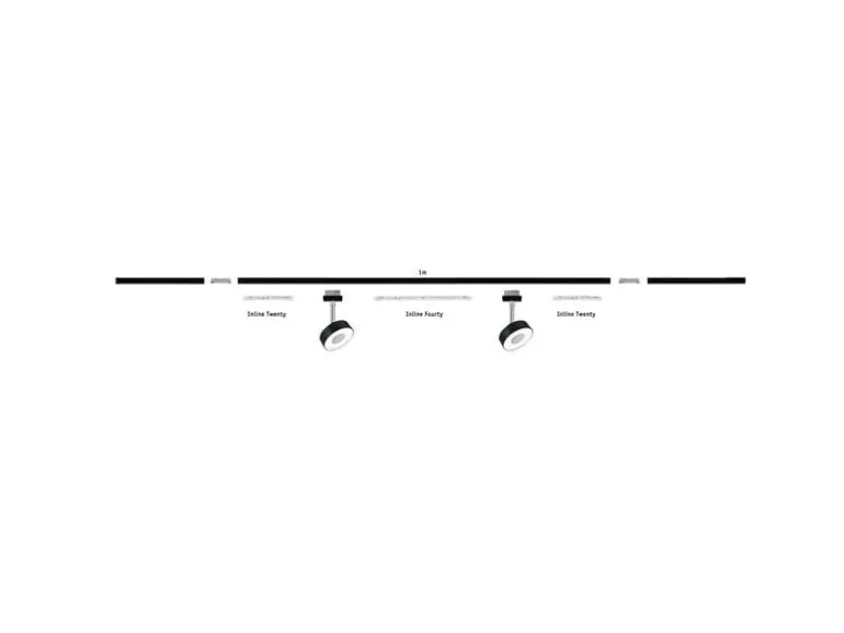 Paulmann URail Light & Easy Linien Verbinder, Silber