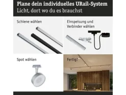 Paulmann URail Schienenspot Circle 3-Step-Dim 230 V Chrom