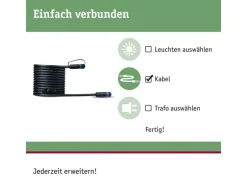 Paulmann Verbindungskabel Plug & Shine 5 m mit 2 Anschlussbuchen