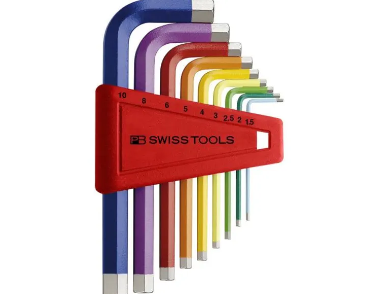 PB Swiss Tools Winkelschlüssel-Set Rainbow 1.5-10 mm Innensechskant
