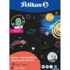 Pelikan Bastelbuch und Zeichenblock A4, 20 Blätter, Schwarz