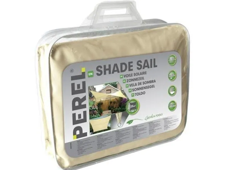 Perel Sonnensegel 500 cm, Quadratisch