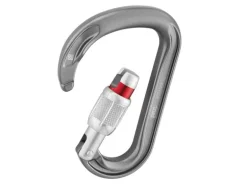 Petzl Attache Screw-Lock Carabiner, Grau