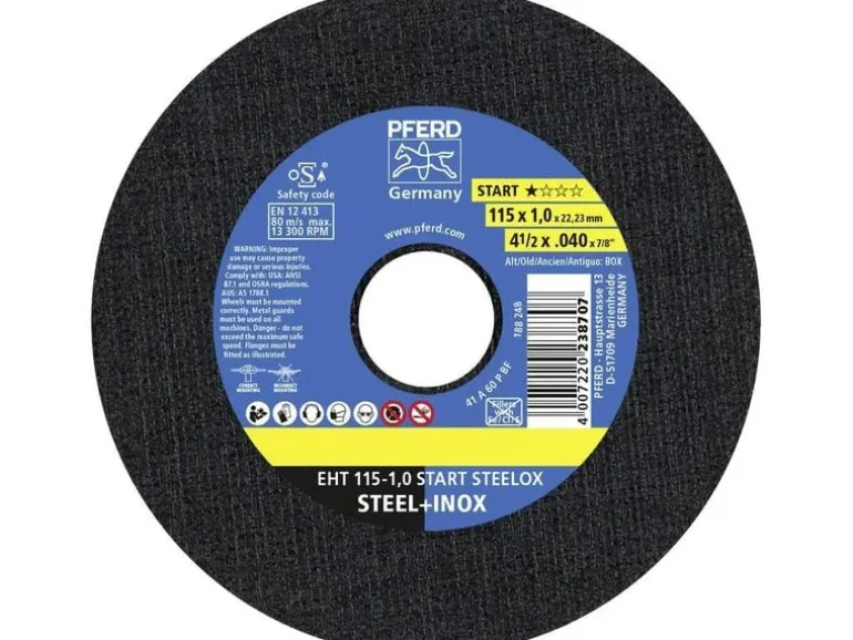 Pferd Trennscheibe EHT 115 x 1.0 x 22.23 mm