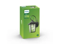 Philips Buzzard Wandleuchte schwarz, exkl. LM 1 x 60W