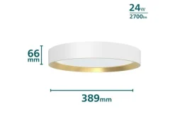 Philips Deckenleuchte Hanno SceneSwitch 2700K, 2700 Lm, Weiss-Gold