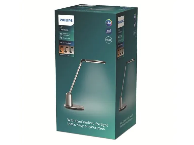Philips Einstein Tischleuchte grau 630 lm TouchDimmer
