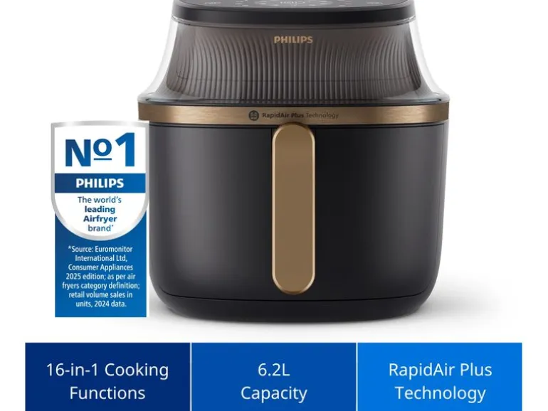 Philips Heissluft-Fritteuse NA332/09 6.2 l