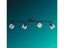 Philips Horen Aufbauspot 4x, ohne Leuchtmittel GU10, schwarz