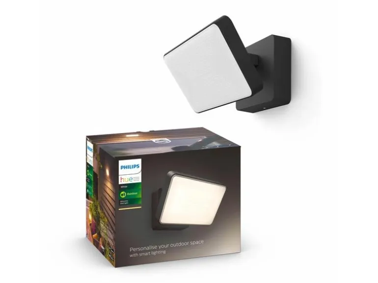 Philips Hue Aussenstrahler White Outdoor Welcome Flutlicht Schwarz