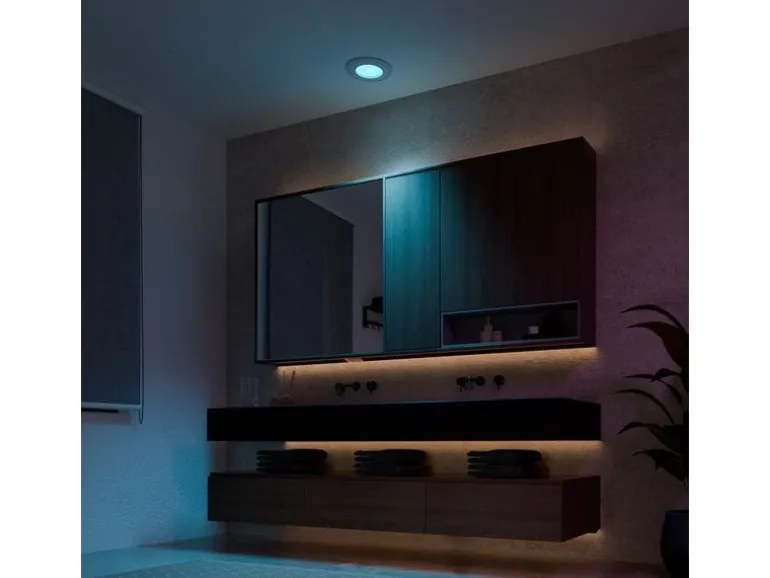 Philips Hue Deckenleuchte WCA Slim Recessed Light S 3er, weiss