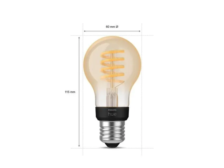 Philips Hue Leuchtmittel White Ambiance E27 Einzelpack Filament 550 lm