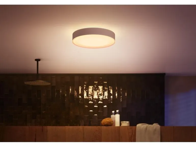 Philips Hue White Amb. Devere Deckenleuchte M weiss 1900 lm + Dimmer