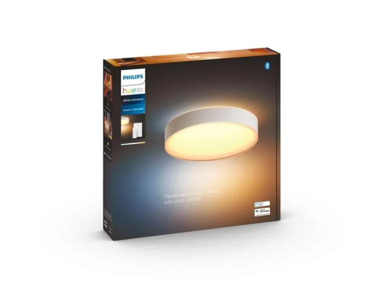 Philips Hue White Amb. Enrave Deckenleuchte L weiss 3300 lm + Dimmer