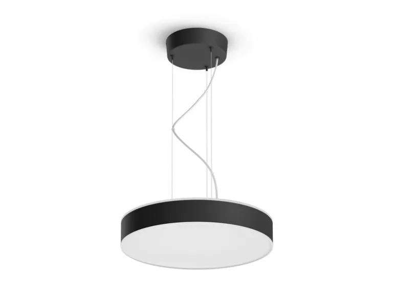 Philips Hue White Amb. Enrave Pendelleuchte schwarz 3300 lm + Dimmer