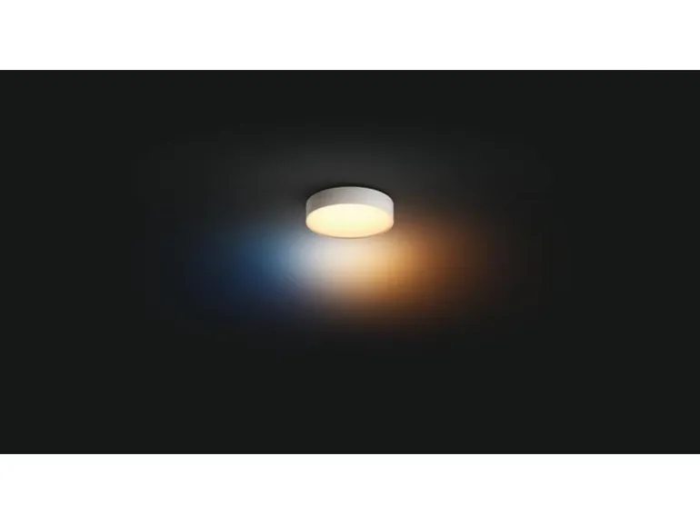 Philips Hue White Ambiance Enrave Deckenleuchte S Weiss + Dimmer