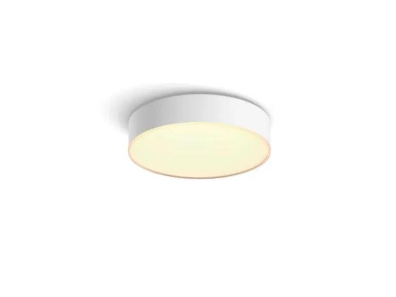 Philips Hue White Ambiance Enrave Deckenleuchte S Weiss + Dimmer