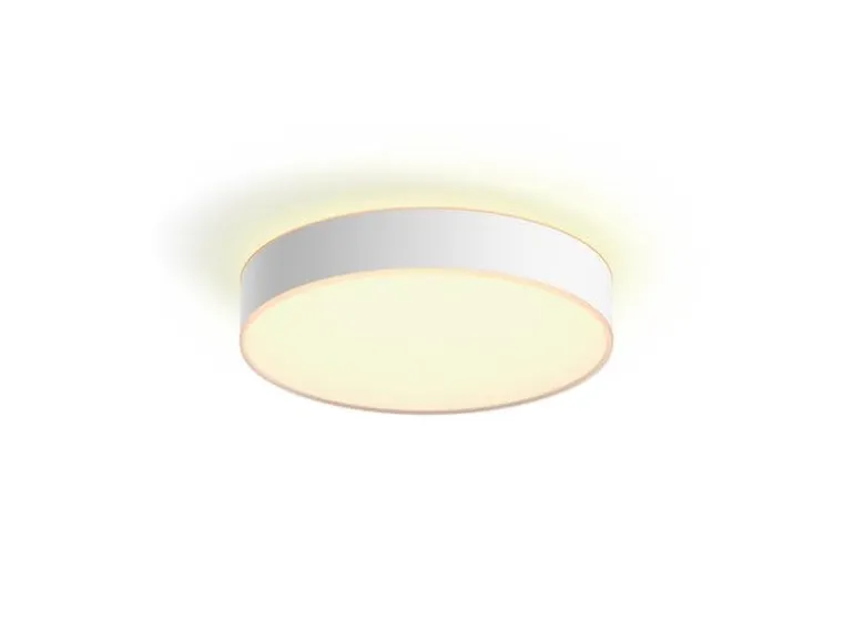Philips Hue White Ambiance Enrave Deckenleuchte M Weiss + Dimmer