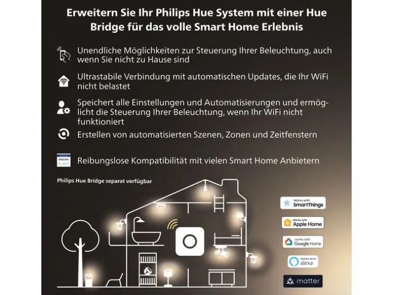 Philips Hue White Ambiance Runner Spot inkl. Dimmschalter Schwarz