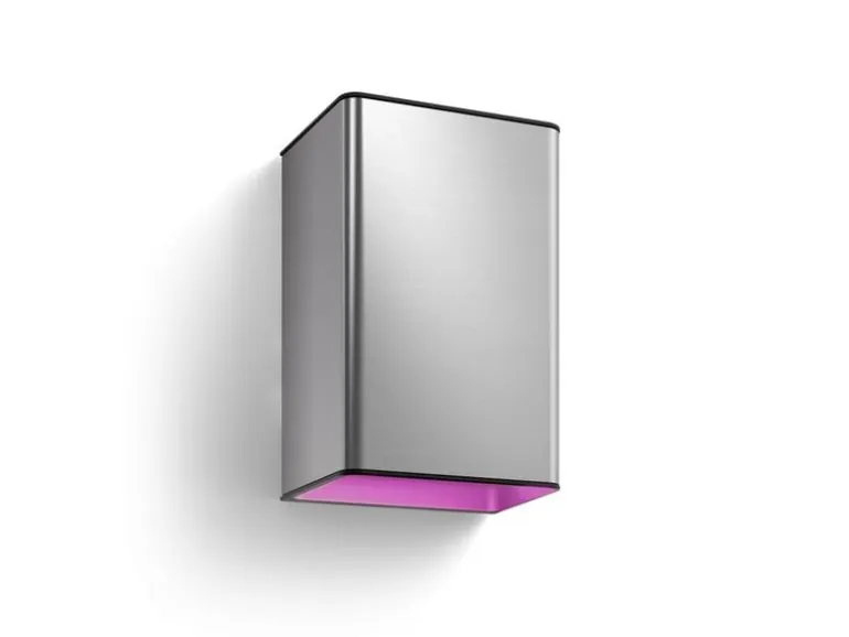 Philips Hue White & Color Ambiance Outdoor Resonate Wandleuchte Silber