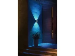 Philips Hue White & Color Ambiance Outdoor Resonate Wandleuchte Silber