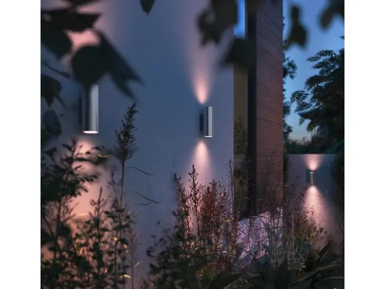 Philips Hue White & Color Ambiance Outdoor Appear Wandleuchte Edelstahl