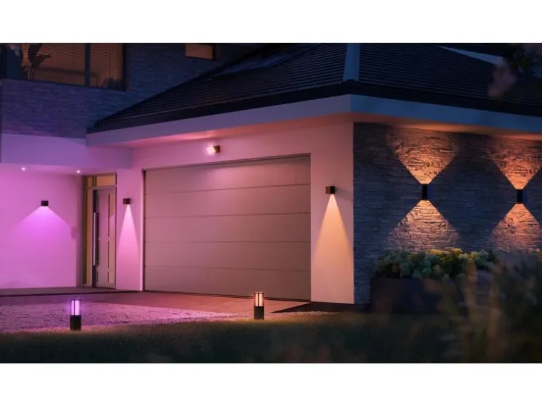 Philips Hue White & Color Ambiance Outdoor Resonate Wandl. Schwarz
