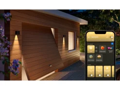 Philips Hue White & Color Ambiance Outdoor Resonate Wandl. Schwarz