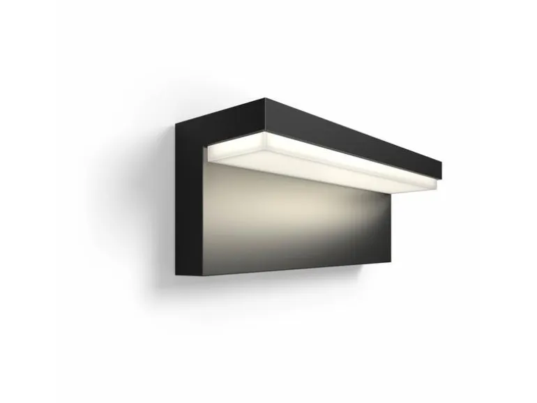 Philips Hue White & Color Ambiance Outdoor Nyro Wandleuchte Schwarz
