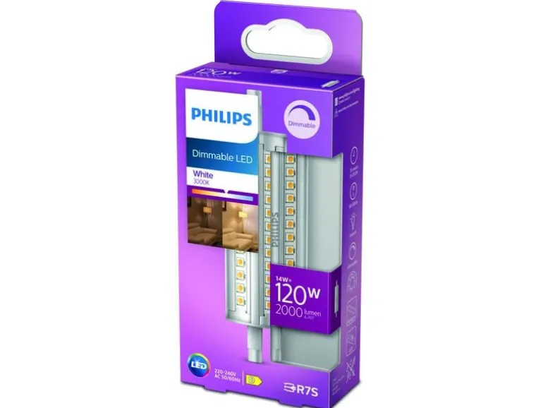 Philips Lampe LED 120W R7S 118 mm WH D Warmweiss (WW)