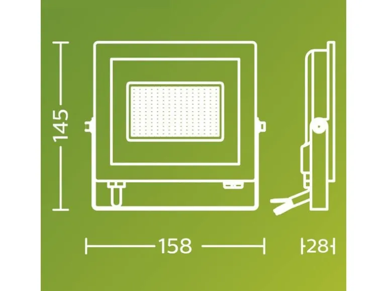 Philips Lois Ultra-Efficient-Flutlicht UE 14W 3000 K IP65 14 W