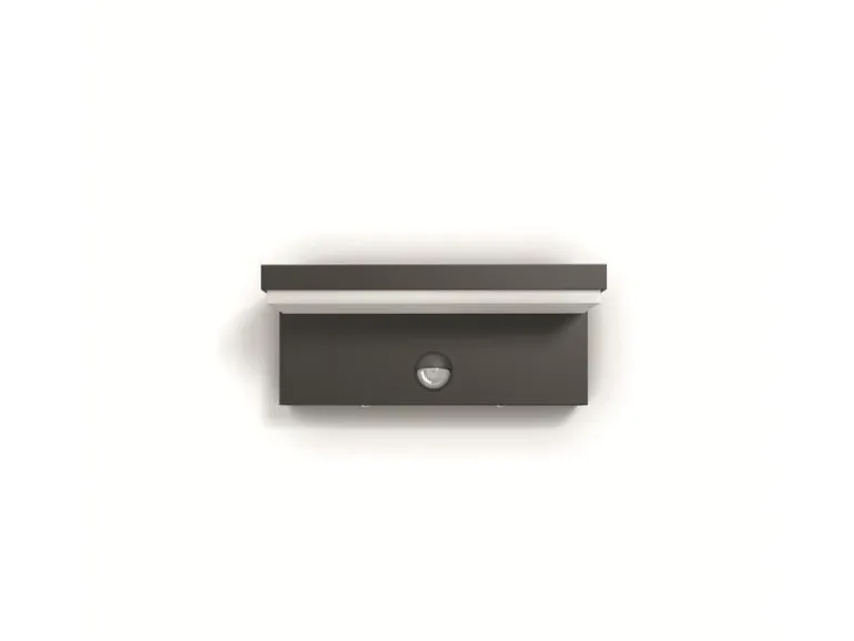 Philips myGarden Wandleuchte Bustan, 1000 lm, Anthrazit + Sensor