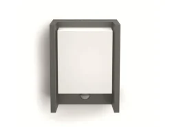 Philips myGarden Wandleuchte Arbour, 600 lm, Anthrazit + Sensor
