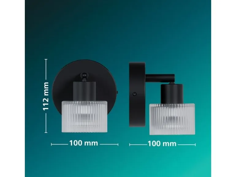 Philips Philips Horen Aufbauspot 5W ohne Leuchtmittel GU10, schwarz