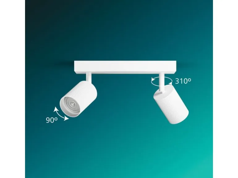 Philips Philips Wyatt Aufbauspot 2er ohne Leuchtmittel GU10, weiss