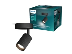 Philips Philips Wyatt Aufbauspot 1er ohne Leuchtmittel GU10, schwarz