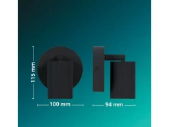 Philips Philips Wyatt Aufbauspot 1er ohne Leuchtmittel GU10, schwarz