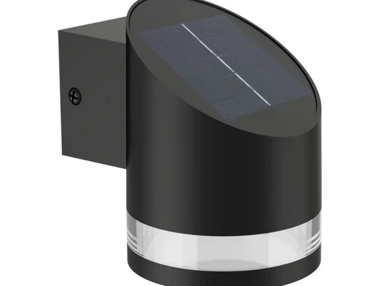 Philips Solar Fyve Wandleuchte, Lichtsensor, 2700K, schwarz