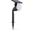 Philips Solar Jivix Spotleuchte Spiess, Lichtsensor, 2700K, schwarz